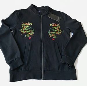 NWT Brave Soul London Dragon Embroidered Top